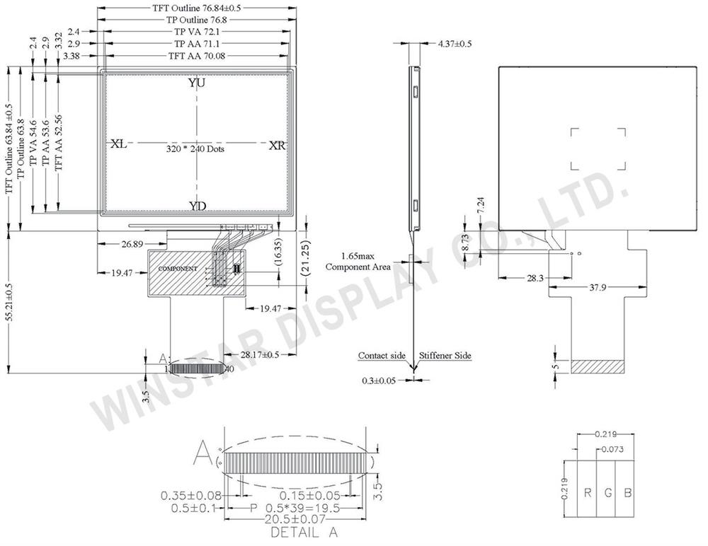 LCD Screen Display - 3.5 inch TFT LCD Display Module